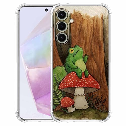 Toad Stool Watorcolor Schutzhülle kompatibel mit Samsung Galaxy A35, ästhetisches Cottagecore-Frosch-Pilz-Muster, trendige, weiche TPU-Schutzhülle für Galaxy A35 Toad Stool Watorcolor Schutzhülle kompatibel mit Samsung Galaxy A35, ästhetisches Cottagecore-Frosch-Pilz-Muster, trendige, weiche TPU-Schutzhülle für Galaxy A35 von AOSSXIN