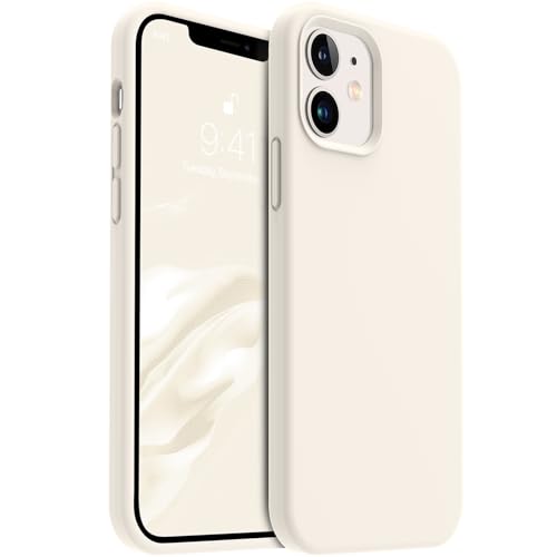 AOTESIER Kompatibel mit iPhone 12 Hülle und iPhone 12 Pro Handyhülle 15,5 cm (6,1 Zoll), seidige Haptik, Premium, weich, Flüssigsilikon, Anti-Fingerabdruck, Ganzkörper-Schutzhülle, flexible von AOTESIER