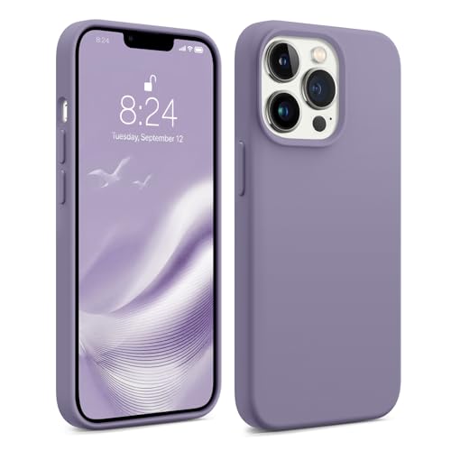 AOTESIER Kompatibel mit iPhone 13 Pro Handyhülle, [militärischer stoßfester Schutz] Flüssigsilikon-Schutzhülle mit weichem kratzfestem Mikrofaserfutter, Kamera- und Bildschirmschutz, 15,5 cm (6,1 von AOTESIER