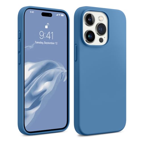 AOTESIER Stoßfeste Schutzhülle für iPhone 15 Pro, lebensmittelechtes Silikon, militärischer Fallschutz, mit weichem, kratzfestem Mikrofaserfutter, 6,1 Zoll, Azurblau AOTESIER Stoßfeste Schutzhülle für iPhone 15 Pro, lebensmittelechtes Silikon, militärischer Fallschutz, mit weichem, kratzfestem Mikrofaserfutter, 6,1 Zoll, Azurblau von AOTESIER