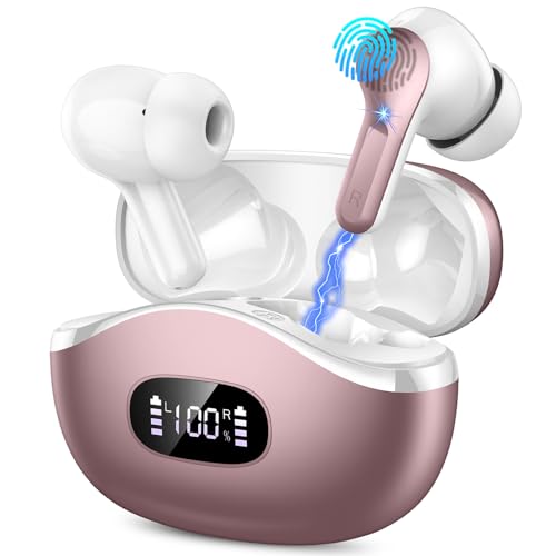 AOTONOK rahtlose Ohrhörer mit 4 ENC Noise Cancelling Mic, Bluetooth Ohrhörer Mini Deep Bass Stereo Sound, LED Display AOTONOK rahtlose Ohrhörer mit 4 ENC Noise Cancelling Mic, Bluetooth Ohrhörer Mini Deep Bass Stereo Sound, LED Display von AOTONOK