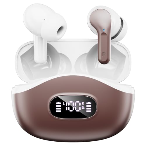 AOTONOK Bluetooth Kopfhörer 5.3 In Ear mit CVC8.0 Mikrofon, 40H Kabellos Kopfhörer 2024 Neue IP7 Wasserdicht von AOTONOK