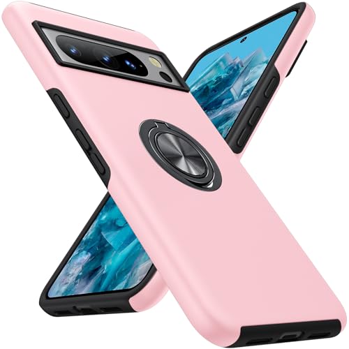 AOUIA für Google Pixel 8 Pro Hülle, Kratzfest und Fallfestigkeit Stoßfest mit Pixel 8 Pro Hülle, mit Unsichtbarem Ringhalter Ständer Handyhülle für Google Pixel 8 Pro, Rosa AOUIA für Google Pixel 8 Pro Hülle, Kratzfest und Fallfestigkeit Stoßfest mit Pixel 8 Pro Hülle, mit Unsichtbarem Ringhalter Ständer Handyhülle für Google Pixel 8 Pro, Rosa von AOUIA