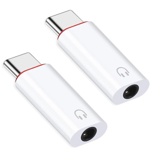 2 Stück USB C Auf Klinke Adapter - Kopfhöreranschluss 3.5mm Aux Für iPhone 15/15 Pro, Samsung S24/S23, Huawei P40/Mate 50 2 Stück USB C Auf Klinke Adapter - Kopfhöreranschluss 3.5mm Aux Für iPhone 15/15 Pro, Samsung S24/S23, Huawei P40/Mate 50 von AOUZOVLI