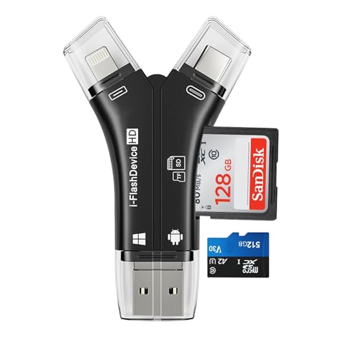 4 in 1 Universal Kartenleser,Card Reader 4 in 1,4-in-1-Universal-SD-TF-Kartenleser mit Mehreren Anschlüssen,Universal Kartenleser Handy,SD Kartenleser,4 in 1 Kartenleser für Phone/Pad 4 in 1 Universal Kartenleser,Card Reader 4 in 1,4-in-1-Universal-SD-TF-Kartenleser mit Mehreren Anschlüssen,Universal Kartenleser Handy,SD Kartenleser,4 in 1 Kartenleser für Phone/Pad von AOUZOVLI