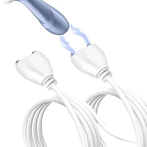 AOUZOVLI 2 Ladekabel Magnetisch,Ladekabel für Vibrationen,Magnetisches USB-Ladekabel,Schnellladung,Wasserdicht und Sturzsicher,Geeignet für Massagegeräte Usw(Weiß) von AOUZOVLI