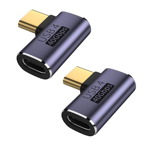 AOUZOVLI 2pcs USB C Winkel Winkelstecker 90 Grad USB-C USB C Winkelstecker 90 Grad Kabel USB C Winkelstecker USB C 90 Grad Adapter Winkeladapter USB C VerläNgerung Winkel von AOUZOVLI