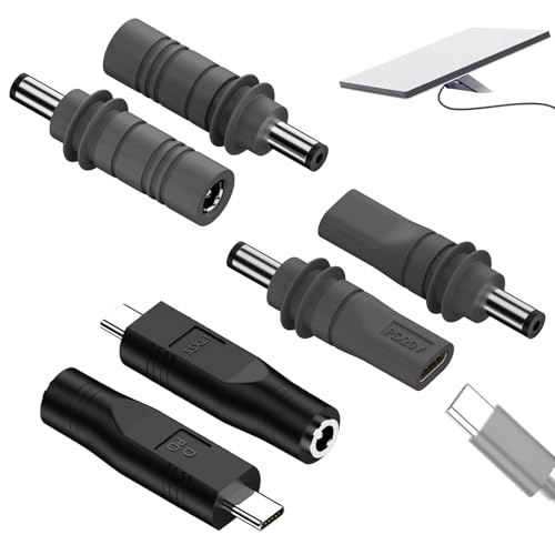 3 Stück 5mm Männlich Auf Typ-C, 5,5mmX2,1mm USB C Auf Dc Power Adapter für Starlink Mini, C Weiblich zu 5521 und 5521 Weiblich zu 5521, Zubehör Kompatibel mit Starlink Mini, für Powerbanks von AOUZOVLI