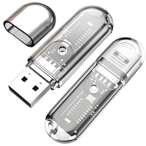 USB Bluetooth Adapter 2 Stück Auto Adapter Bluetooth, USB 5.3 Plug-and-Play, Klare Klangqualität, Geeignet für Lautsprecher, Computer und Autos von AOUZOVLI