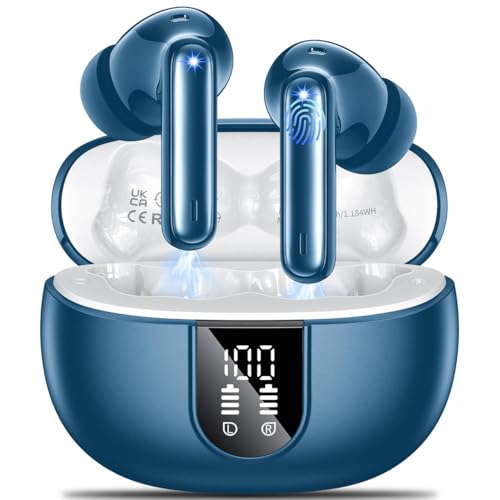 AOVOCE Bluetooth Kopfhörer,Kabellose Kopfhörer Bluetooth 5.3 In Ear Kopfhörer,42 Stunden Spielzeit,Sportkopfhörer mit 4 Mikrofonen LED Anzeige,HiFi Stereo Kopfhörer mit ENC Geräuschunterdrückung AOVOCE Bluetooth Kopfhörer,Kabellose Kopfhörer Bluetooth 5.3 In Ear Kopfhörer,42 Stunden Spielzeit,Sportkopfhörer mit 4 Mikrofonen LED Anzeige,HiFi Stereo Kopfhörer mit ENC Geräuschunterdrückung von AOVOCE