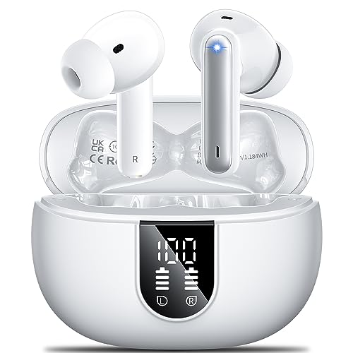 Bluetooth Kopfhörer,Kopfhörer Kabellos Bluetooth 5.3 Sport In-Ear Kopfhörer mit 4x ENC Mikrofonen bass-Stereo & 42h Spielzeit IPX7 wasserdicht kopfhörer LED-Akku-Anzeige,Kompatibel IOS, Android Bluetooth Kopfhörer,Kopfhörer Kabellos Bluetooth 5.3 Sport In-Ear Kopfhörer mit 4x ENC Mikrofonen bass-Stereo & 42h Spielzeit IPX7 wasserdicht kopfhörer LED-Akku-Anzeige,Kompatibel IOS, Android von AOVOCE