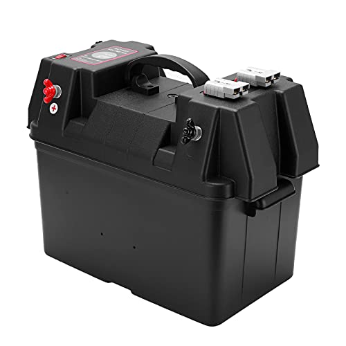 12 -V -Batteriekastenmitte mit Voltmeter und Zigarette Leichtere Sockel für Boot, Wohnmobil, Marine und Anhänger von AOWINHIT