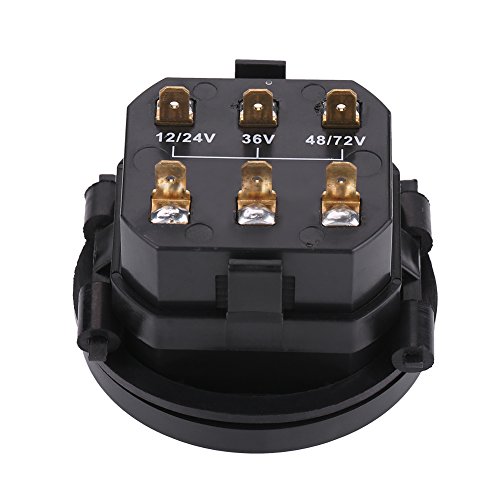 LED -Batterieanzeige und Stundenmesser, Universelle Anpassung für 12 V, 24 V, 36 V, 48 V, 72 V Carts, Digitaler LED -Batterie -Messgerät LED -Batterieanzeige und Stundenmesser, Universelle Anpassung für 12 V, 24 V, 36 V, 48 V, 72 V Carts, Digitaler LED -Batterie -Messgerät von AOWINHIT