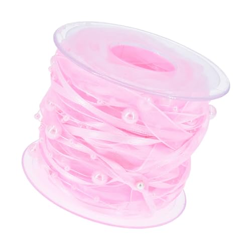 10 m weißes Satinband mit stilvollen Perlen, Accessoire für kreative Projekte und Heimdekoration, 10 mm breit 10 m weißes Satinband mit stilvollen Perlen, Accessoire für kreative Projekte und Heimdekoration, 10 mm breit von AOYUDJ