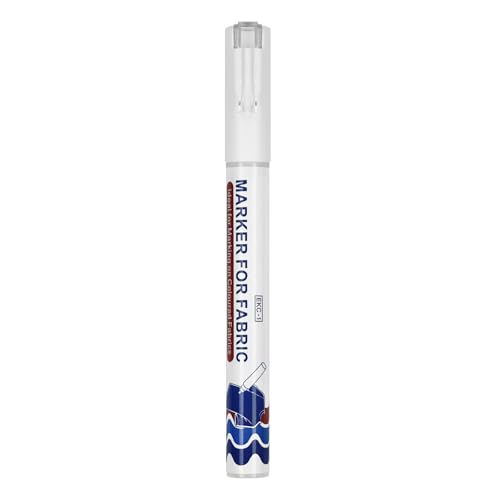 Weißer Stoffmalstift, 2 mm Strichbreite, schnell trocknender Wasserstoffmarker für Kleidung, T-Shirt, Leinwand, Tasche, Hut, Schuhe Weißer Stoffmalstift, 2 mm Strichbreite, schnell trocknender Wasserstoffmarker für Kleidung, T-Shirt, Leinwand, Tasche, Hut, Schuhe von AOYUDJ