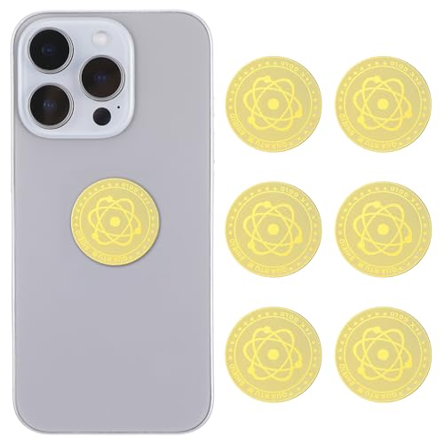 AOZUO 6 Stück Strahlenschutz Handy Aufkleber, 2.5cm Strahlenschützer Handy Sticker Strahlenschutz Handy Aufkleber Strahlenblocker Handystrahlung EMF Blocker Geräte Strahlenschutz für Handy, Laptop von AOZUO