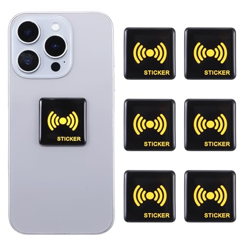 AOZUO 6 Stück Strahlenschutz Handy Aufkleber, Strahlenschützer Handy Sticker EMF Strahlenschützer Handy Aufkleber Strahlenblocker Handystrahlung Blocker Geräte Strahlenschutz für Handy, Laptop von AOZUO