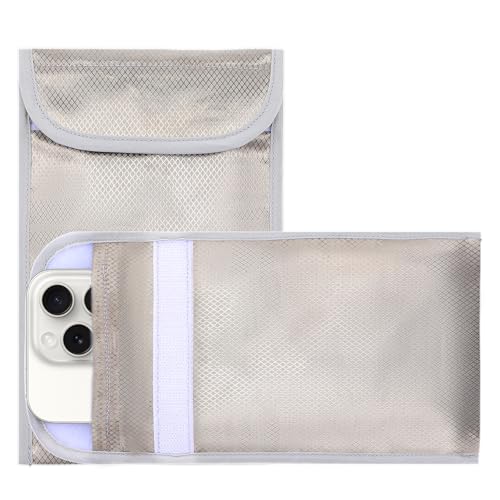 AOZUO EMF Blocking Shield Sleeves for Cell Phone, Faraday Pouch, EMF Blockierschutzhüllen für Smartphone, EMF Blocker for Cell Phone für Sicherheit und Privatsphäre vor 5G WiFi GPS RFID AOZUO EMF Blocking Shield Sleeves for Cell Phone, Faraday Pouch, EMF Blockierschutzhüllen für Smartphone, EMF Blocker for Cell Phone für Sicherheit und Privatsphäre vor 5G WiFi GPS RFID von AOZUO
