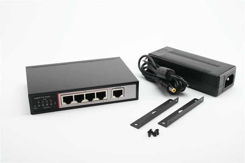 PS104G POE Switch 4-fach mit 1 Gigabit PS104G POE Switch 4-fach mit 1 Gigabit von AP