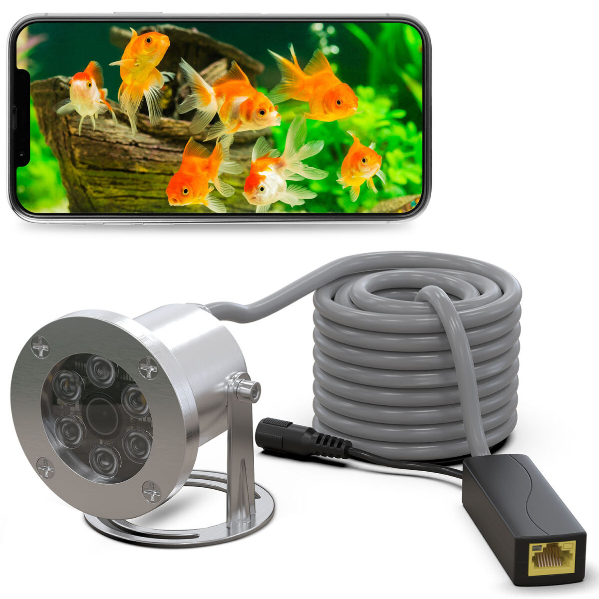 Unterwasserkamera IP AP-W5036, 5MP Bildauflösung POE, 80° Bildwinkel Unterwasserkamera IP AP-W5036, 5MP Bildauflösung POE, 80° Bildwinkel von AP
