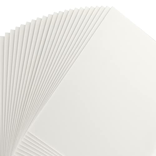 APACALI 24 Stück A3 Schaumstoffplatten (420 x 300 mm), weiß, 3 mm dick, Polystyrolschaum-Kernplatten, Schaumstoffplatten zum Basteln, Drucken, Rahmen, Ausstellen, Schulprojekte von APACALI