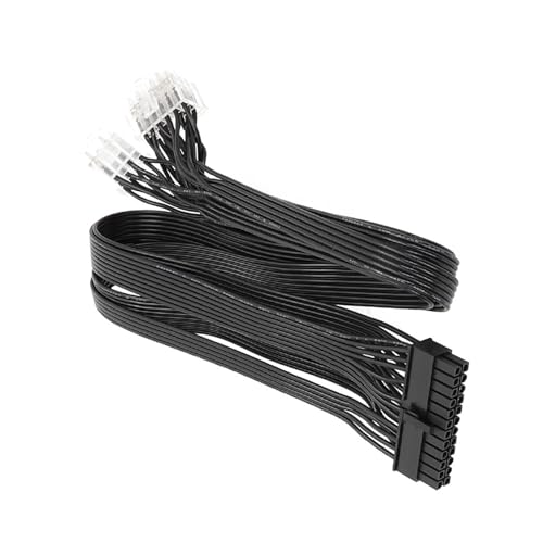 APASTTCA Stromkabel 24PIN Auf 18PIN 10Pin Steckerkabel Für Mainboard 24Pins Splitter Für LEADEX G650 G1000 G1300 Modulares Kabel Flaches 24-Pin Verlängerungskabel von APASTTCA