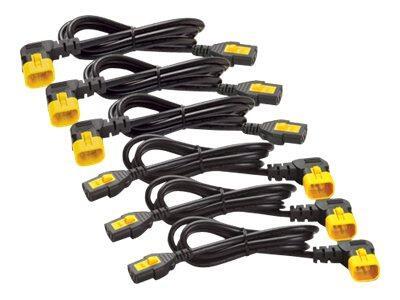 APC AP8704R-WW Stromkabel-Set (je 6), verriegelbar, C13 auf C14 (90 Grad), 1,2 m von APC