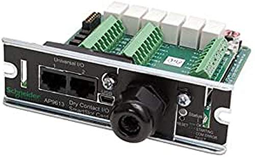 APC AP9613 Digital und Analog I/O Modul – Digital & Analog I/O Modules (Reach ROHS, 121 x 114 x 38 mm, 210 g, Schwarz, 0 – 40 °C,-15 – 65 °C) von APC