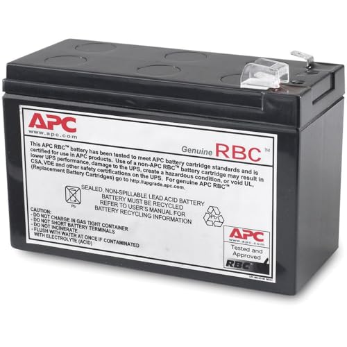 APC APCRBC110 - Ersatzbatterie für Unterbrechungsfreie Notstromversorgung (USV) von APC - passend für Modelle BE550G-GR / BR550GI von APC