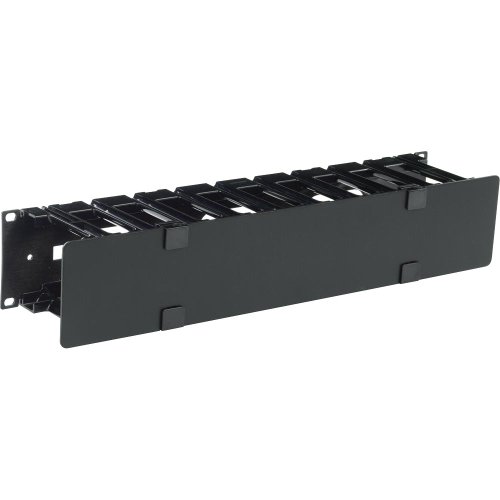 APC AR8600 2U Rack-Kabelführungssystem (horizontal) mit Abdeckung schwarz von APC