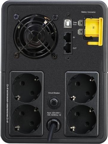 APC Back-UPS BX Series BX2200MI-GR - USV - Wechselstrom 230 V - 1200 Watt - 2200 VA - 9 Ah - Ausgangsanschlüsse: 4 (BX2200MI-GR) von APC