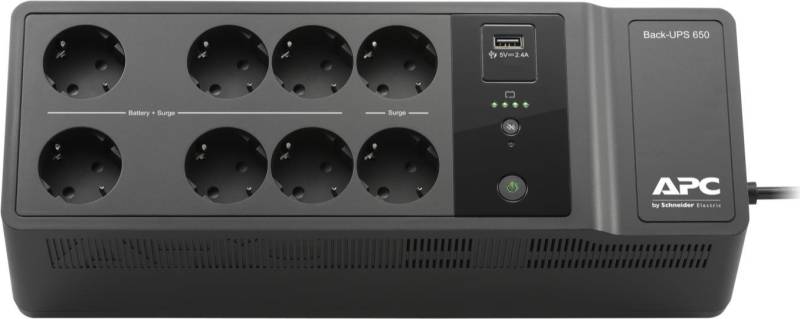 APC Back-UPS BE650G2-SP - USV - Wechselstrom 220-240 V - 400 Watt - 650 VA - Ausgangsanschlüsse: 8 von APC