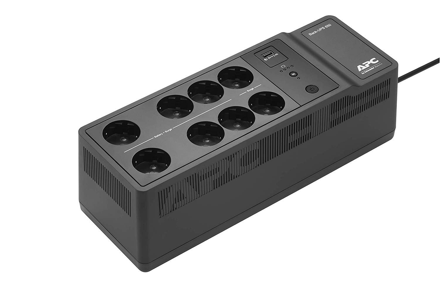 APC Back-UPS BE650G2 - USV - Wechselstrom 230 V - 400 Watt - 650 VA - Ausgangsanschlüsse: 8 - Schwarz (BE650G2-GR) von APC