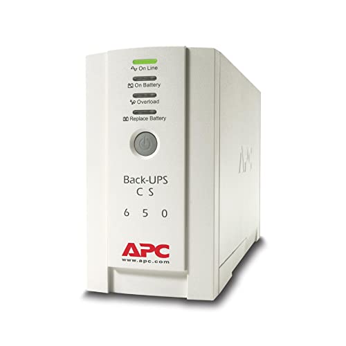 APC Back-UPS CS - BK650EI - Unterbrechungsfreie Stromversorg 650VA (4 Ausgänge IEC, Überspannungsschutz) von APC