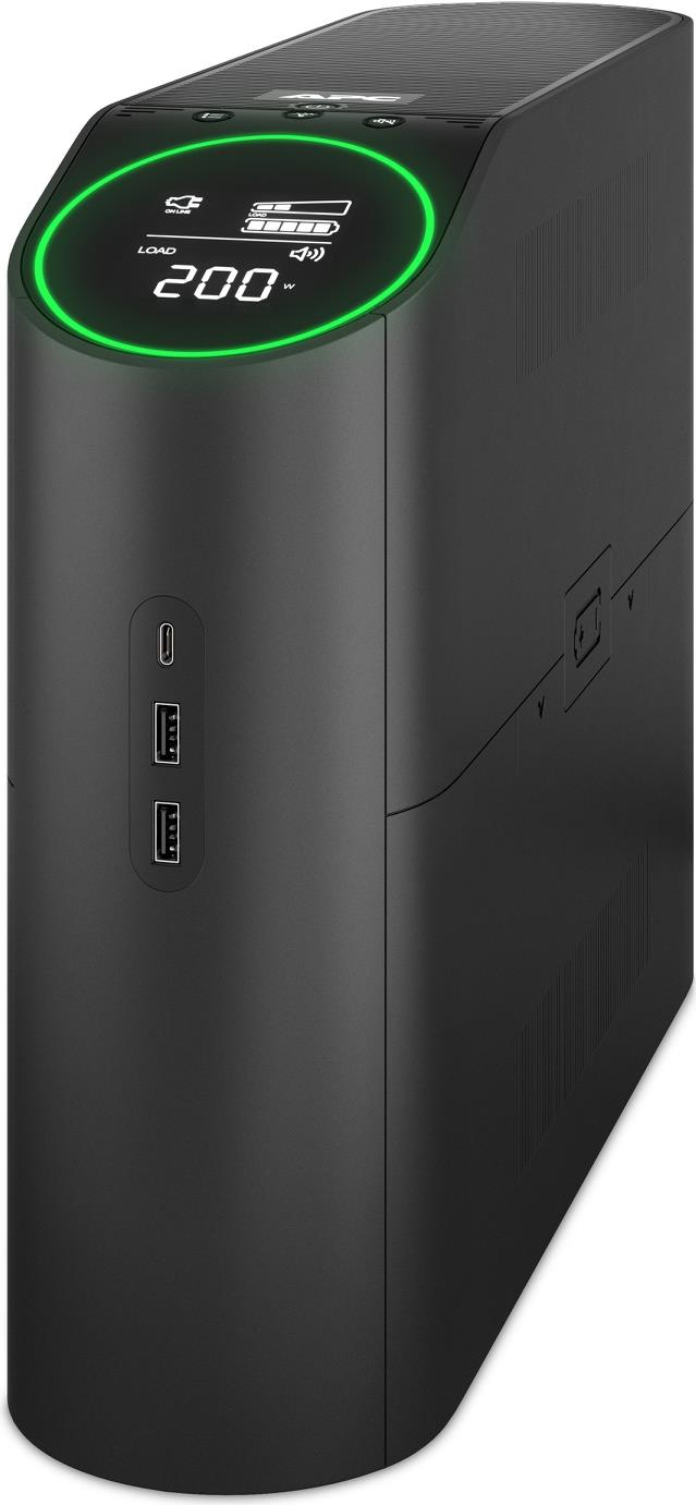 APC Back-UPS Pro - USV - tower, RGB lights - Wechselstrom 230 V - 1320 Watt - 2200 VA - 1-phasig - Ausgangsanschlüsse: 6 - Schwarz, Midnight (BGM2200B-GR) von APC