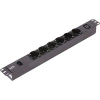 APC Easy PDU, Basic, 1U, 10A, 230V, 6 x Schuko Ausgänge, Rack (EPDU1010B-SCH) von APC