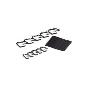 APC - Kabelmanagementring (Packung mit 10) - für NetShelter ES, NetShelter SX, Netshelter VS, Netshelter VX (AR8113A) von APC