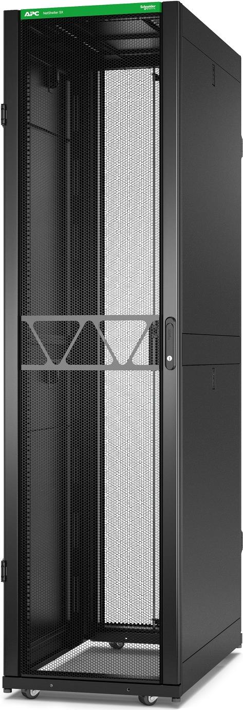APC NetShelter SX Gen 2 - Schrank Netzwerkschrank - 2258 (H) x 600 (B) x 1070 (T) mm, mit Seiten - bodenstehend - Schwarz - 48U - 48.3 cm (19) (AR3107B2) von APC