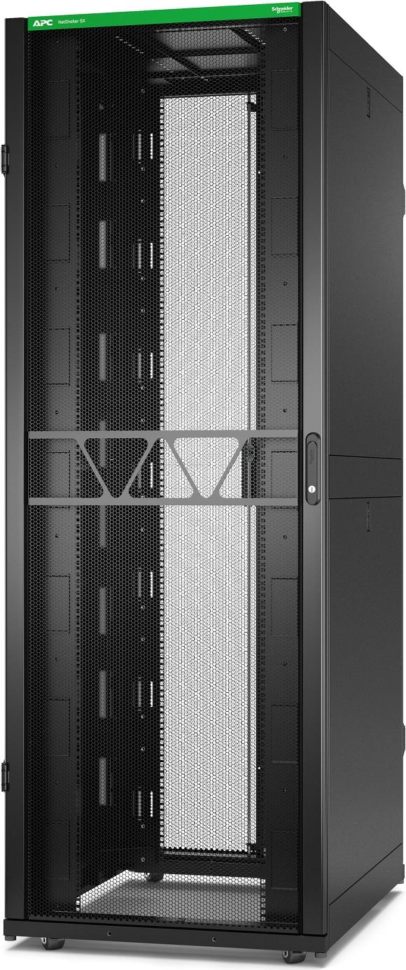 APC NetShelter SX Gen 2 - Schrank Netzwerkschrank - 2258 (H) x 800 (B) x 1070 (T) mm, mit Seiten - bodenstehend - Schwarz - 48U - 48.3 cm (19) (AR3187B2) von APC