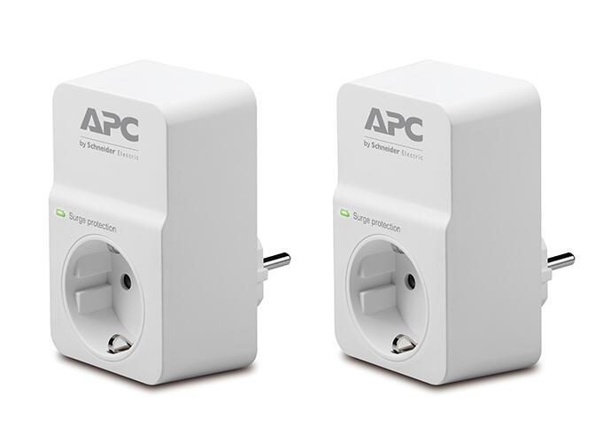 APC PM1W-GR 2er Set Essential SurgeArrest 1 Ausgang, 230 V von APC
