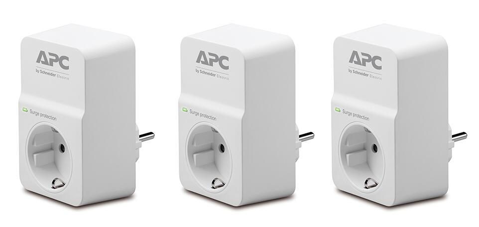 APC PM1W-GR 3er Set Essential SurgeArrest 1 Ausgang, 230 V von APC