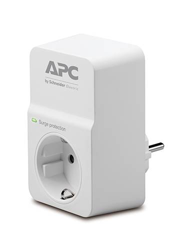 APC PM1W-GR Überspannungsschutz-Zwischenstecker Weiß von APC
