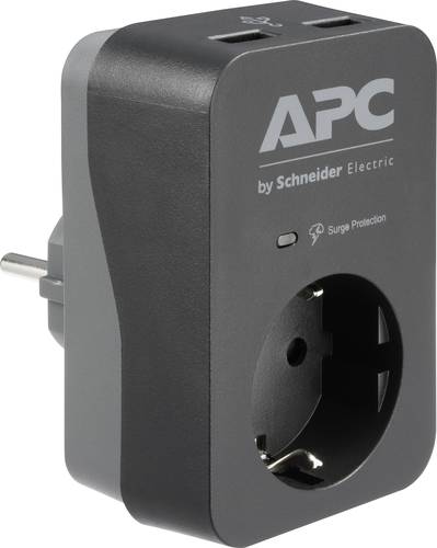 APC PME1WU2B-GR Überspannungsschutz-Zwischenstecker mit USB Schwarz APC PME1WU2B-GR Überspannungsschutz-Zwischenstecker mit USB Schwarz von APC