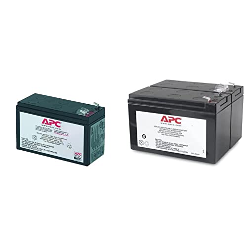 APC RBC17 - Ersatzbatterie für Unterbrechungsfreie Notstromversorgung (USV) von APC - passend für Modelle BE700G-GR / BK650EI und andere & APCRBC113 Batterie USV RBC113 schwarz von APC