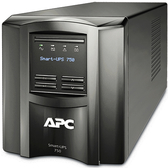 APC Smart-UPS 750VA LCD - USV - Wechselstrom 120 V - 500 Watt - 750 VA - Ethernet, RS-232, USB - Ausgangsanschlüsse: 6 - Schwarz - mit APC SmartConnect (SMT750C) von APC