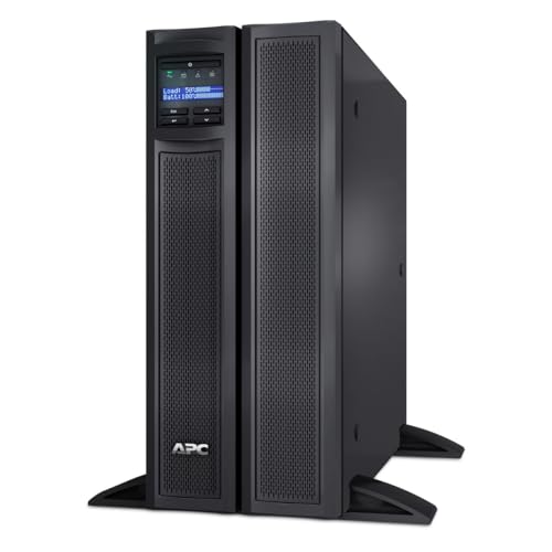 APC SMX3000HVNC Smart-UPS X 3000VA 4U Rack/Tower Netzteil (LCD, 200-240V, 2700 Watt, 230V, SmartSlot) mit Netzwerkkarte von APC