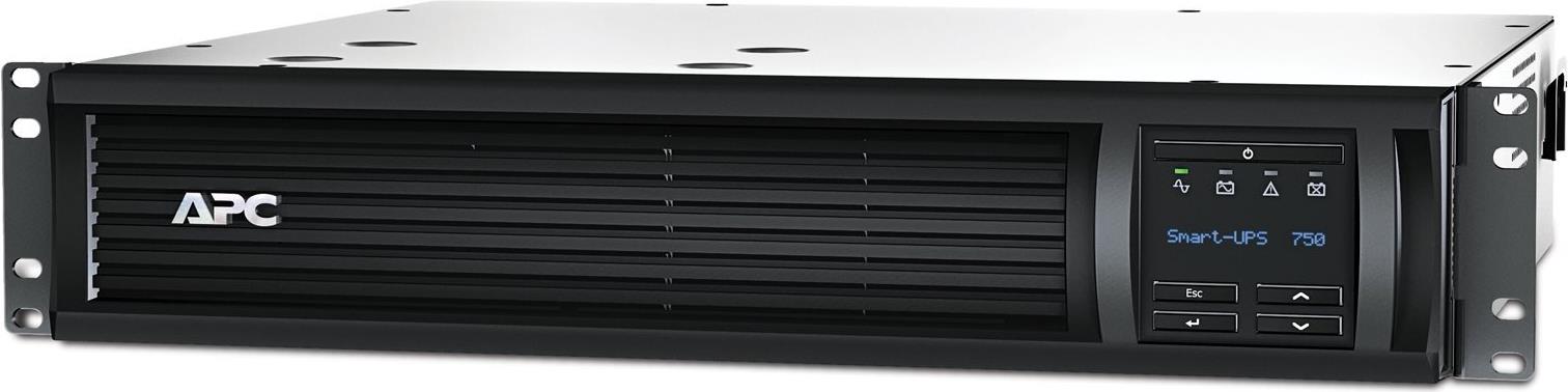 APC Schneider Electric Smart-UPS 750VA LCD RM - USV (Rack - einbaufähig) - Wechselstrom 230 V - 500 Watt - 750 VA - Ethernet, RS-232, USB - Schwarz (SMT750RMI2UC) von APC