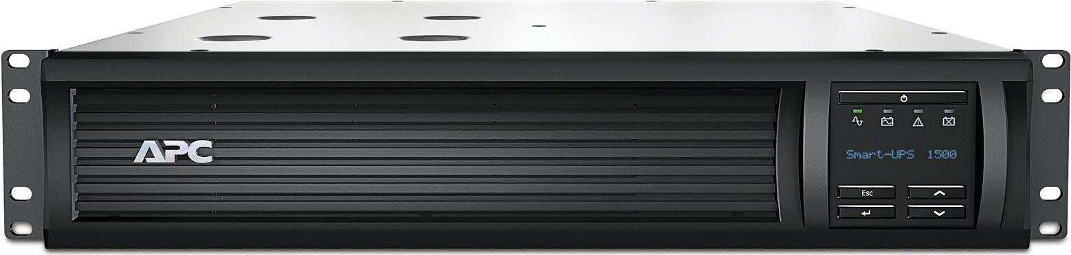 APC Smart-UPS 1500VA LCD RM - USV (Rack - einbaufähig) - Wechselstrom 230 V - 1 kW - 1500 VA - Ethernet, RS-232, USB - Ausgangsanschlüsse: 4 - 2U - Schwarz - mit APC UPS Network Management Card von APC
