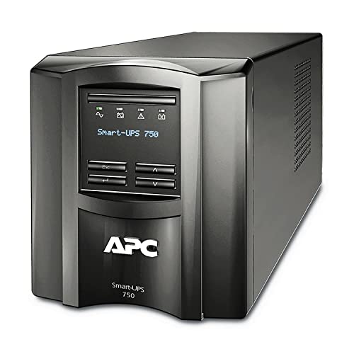 APC Smart-UPS SMT-SmartConnect - SMT750IC - Unterbrechungsfreie Stromversorgung 750VA (Cloud-monitoring fähig, 6 Ausgänge IEC-C13) von APC