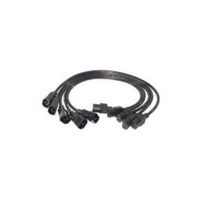 APC - Stromkabel - IEC 320 EN 60320 C13 (W) - IEC 320 EN 60320 C14 (M) - 61cm (Packung mit 5) (AP9890) von APC